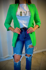 Nora green blazer